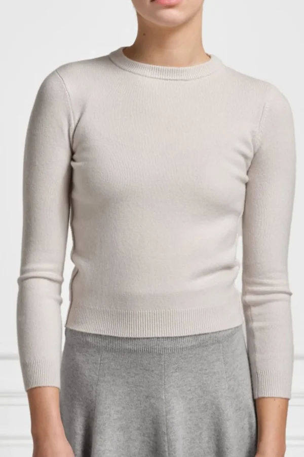 Extreme Cashmere Pullover<Pullover Kid N° 98 in Chalk