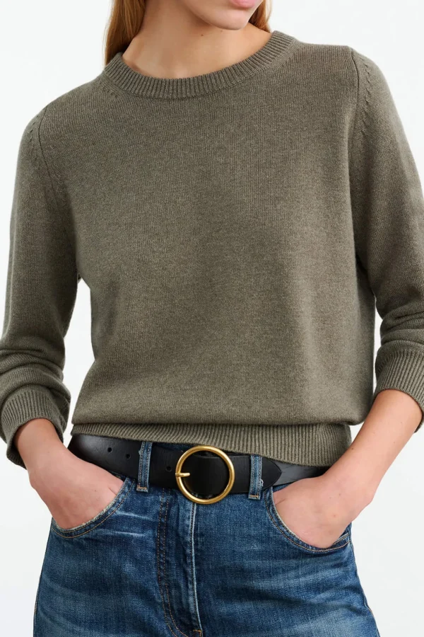 Nili Lotan Pullover<Pullover Nora in Light Army Green