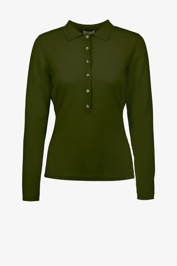 Allude Pullover<Pullover Polo in Grün