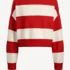Ladneri Pullover<Pullover Pont in Rot/Weiß