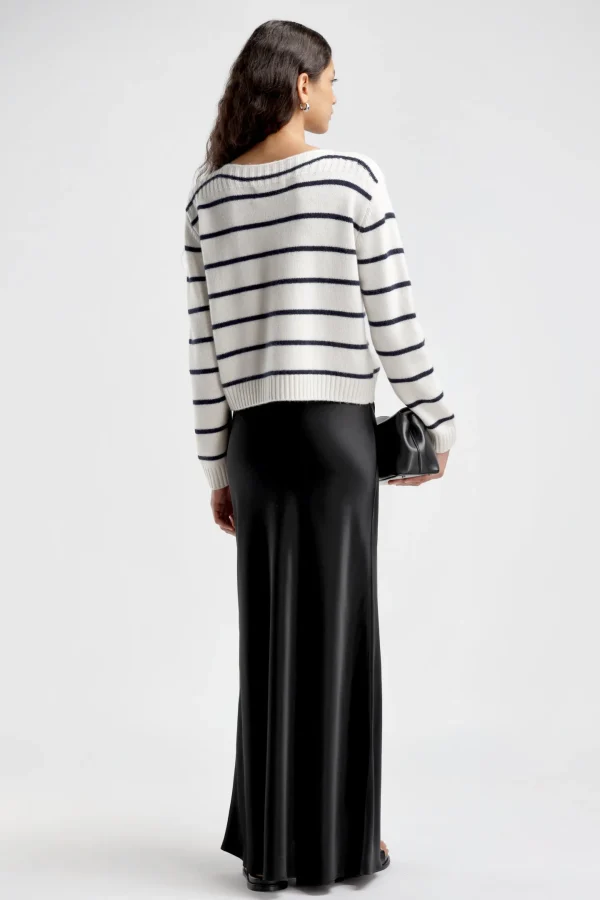 Ladneri Pullover<Pullover Provence in Navy/Weiß