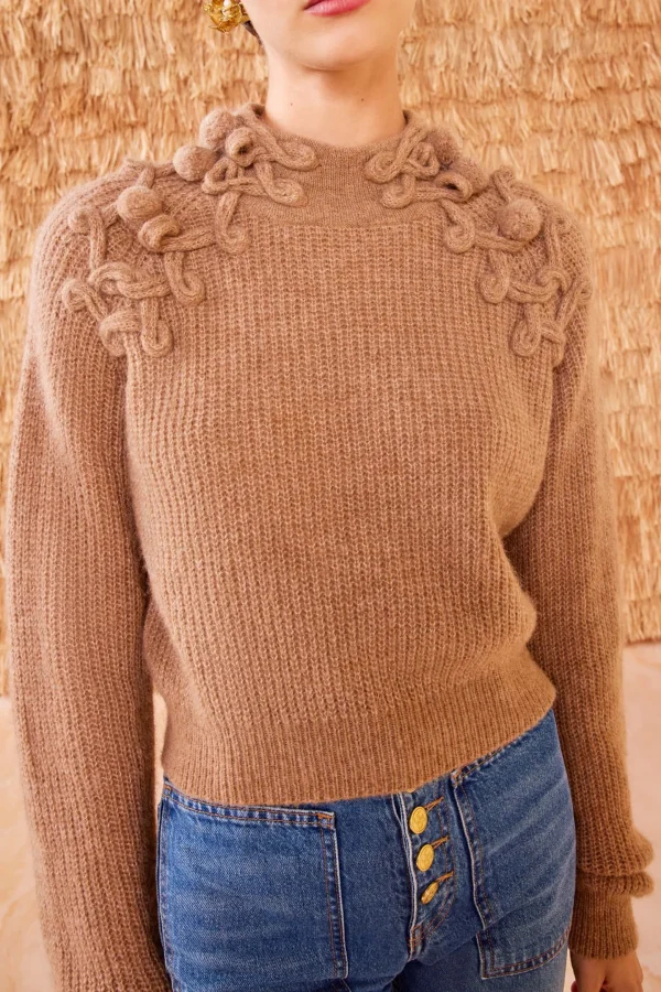 Ulla Johnson Pullover<Pullover Reina in Camel