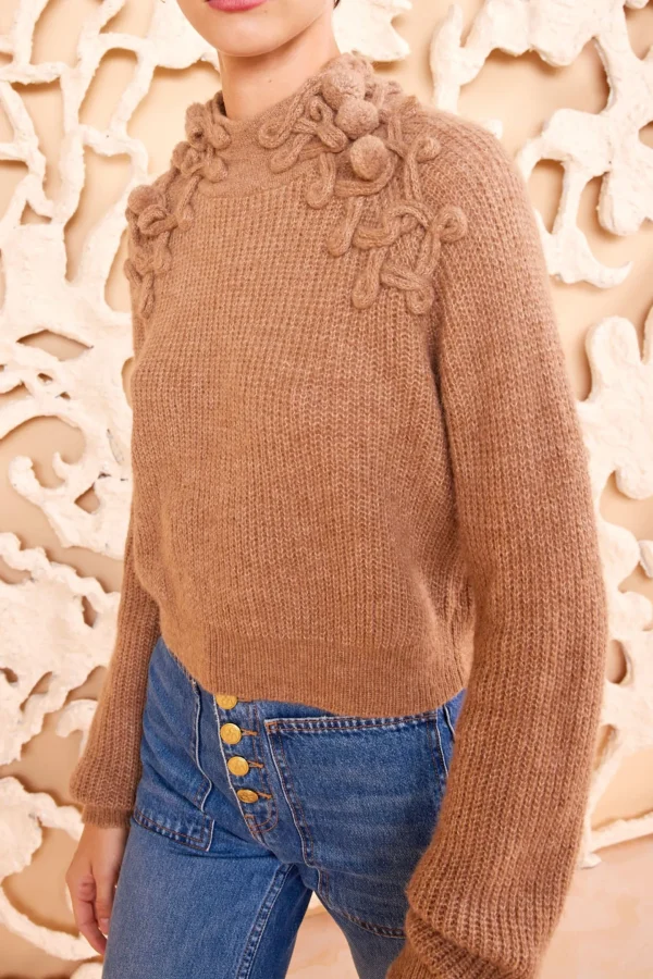 Ulla Johnson Pullover<Pullover Reina in Camel