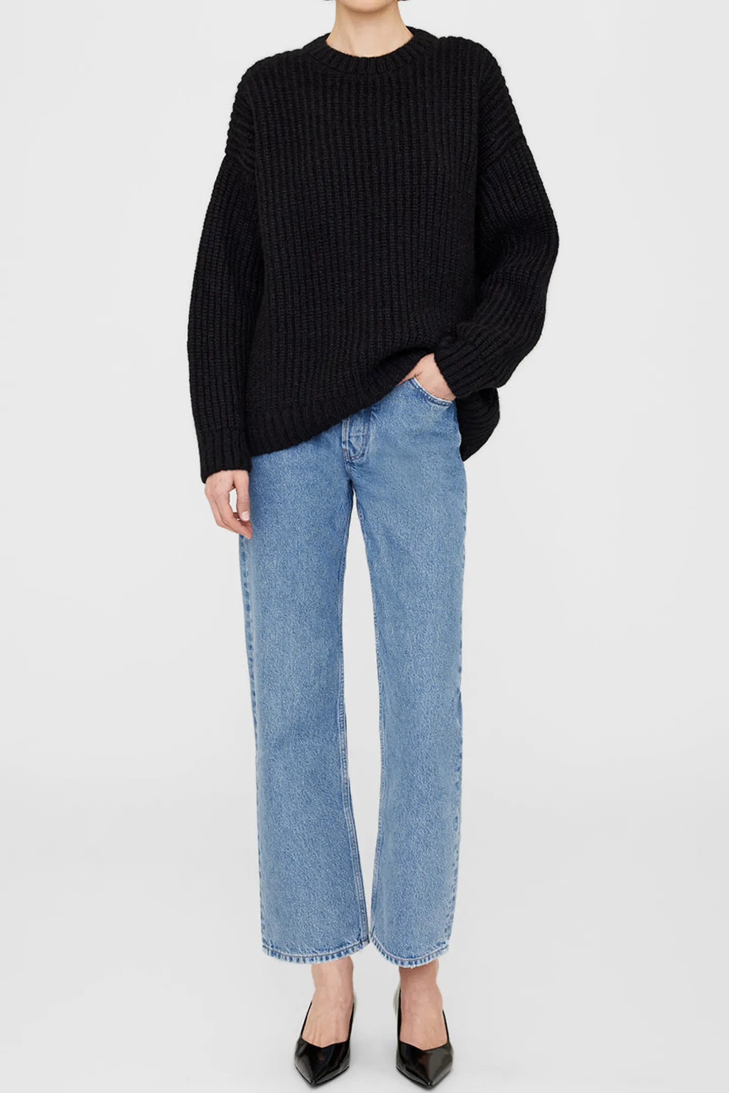 pullover_sydney_in_schwar_1.webp Anine Bing Pullover<Pullover Sydney in Schwarz