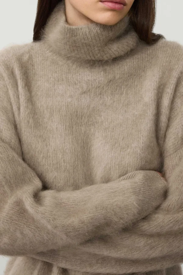 Lisa Yang Pullover<Pullover Teresa in Mole