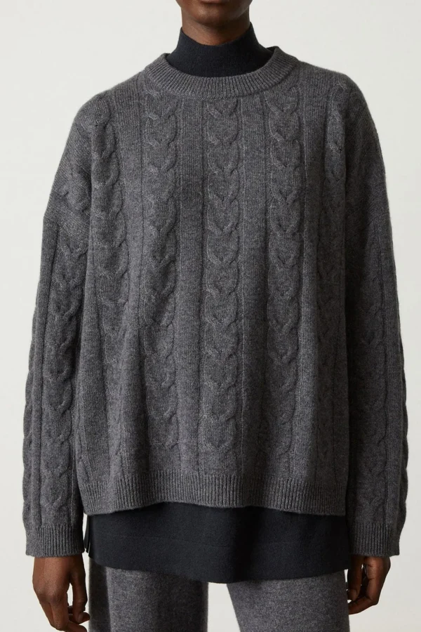 Lisa Yang Pullover<Pullover Vilma in Graphite