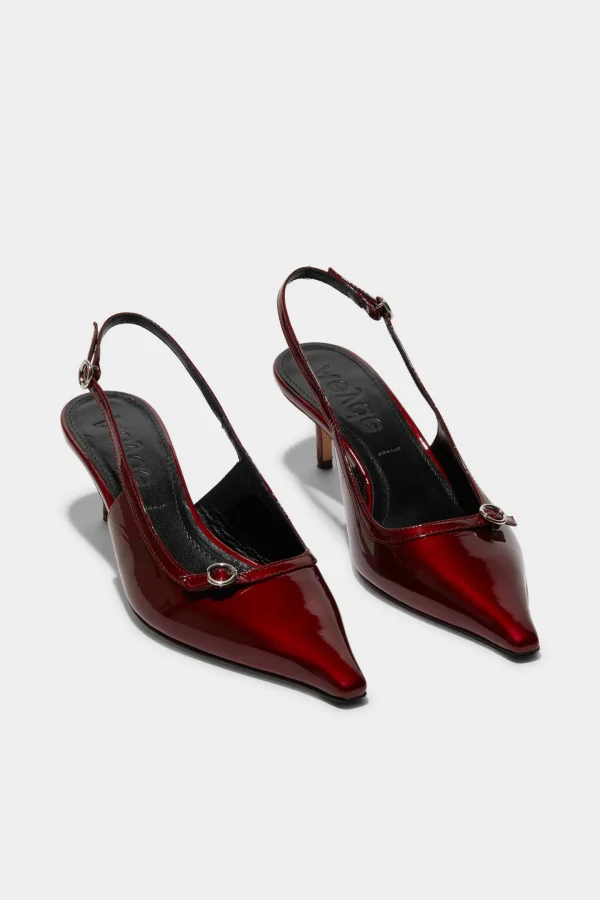 aeyde Heels<Pumps Saba in Red Metallic