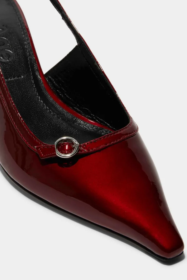 aeyde Heels<Pumps Saba in Red Metallic