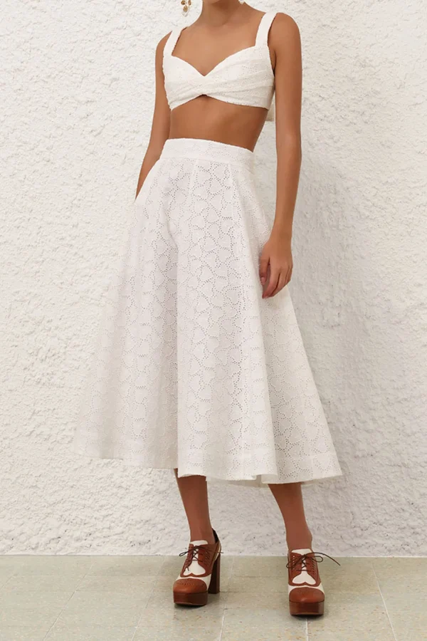 Zimmermann Röcke<Rock Crush Embroidered in Ivory