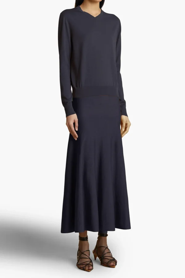 Khaite Röcke<Rock Mayu in Midnight Navy
