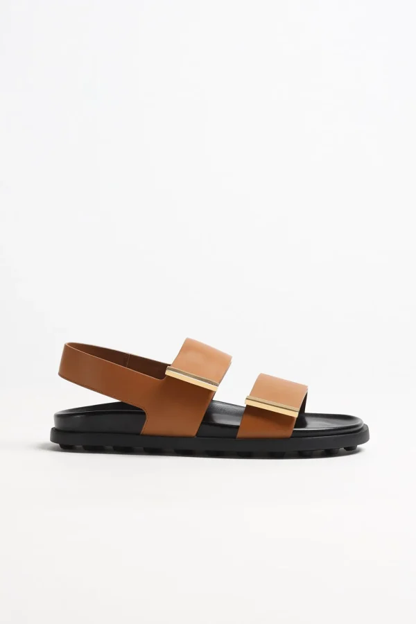 Tod's Sandalen & Slipper<Sandale mit Riemen in Cognac
