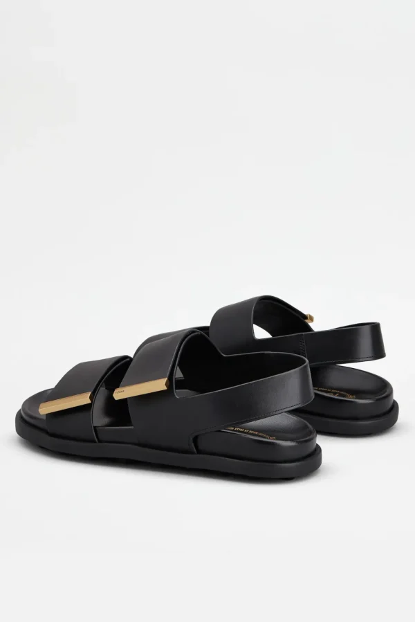 Tod's Sandalen & Slipper<Sandale mit Riemen in Schwarz