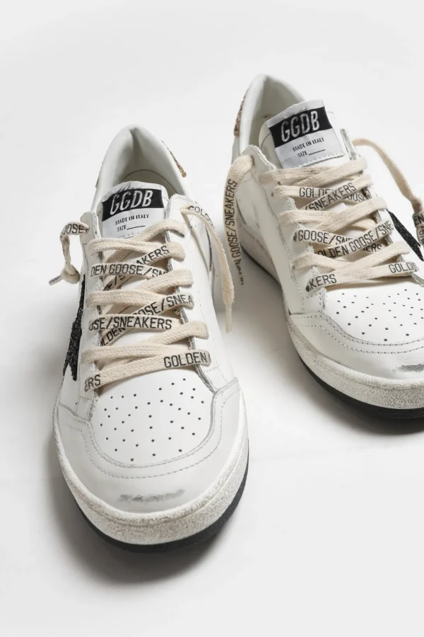 Golden Goose Sneaker | Low Top<Sneaker Ball Star in Weiß/Gold/Schwarz/Ice