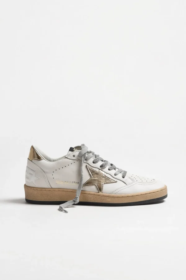 Golden Goose Sneaker | Low Top<Sneaker Ballstar in Milk/Gold