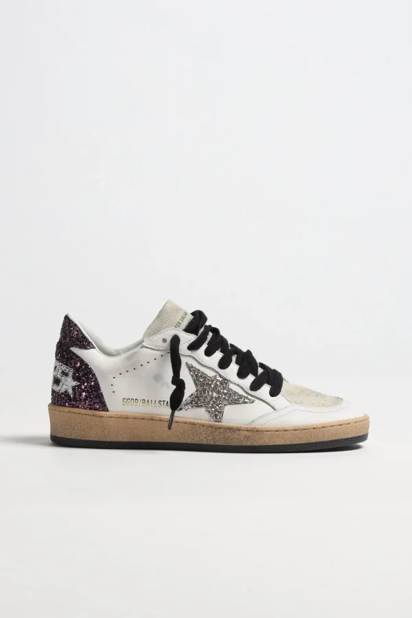 Golden Goose Sneaker | Low Top<Sneaker Ballstar in Weiß/Eggnog/Cabernet
