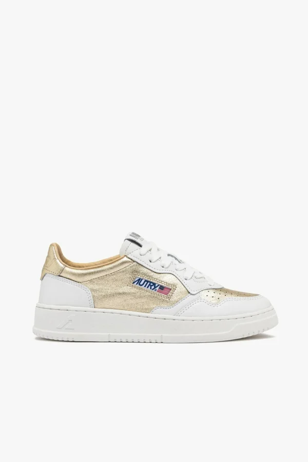 Autry Low Top | Sneaker<Sneaker Medalist Low in White Goat/Platinum
