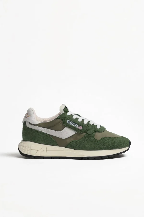 Autry Sneaker | Low Top<Sneaker Reelwind in Cracked White/Green
