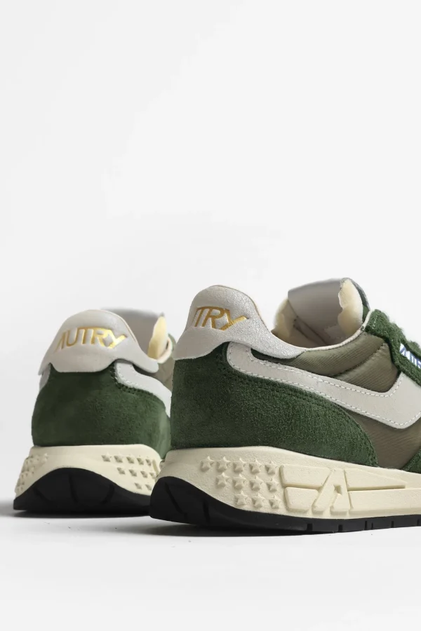 Autry Sneaker | Low Top<Sneaker Reelwind in Cracked White/Green