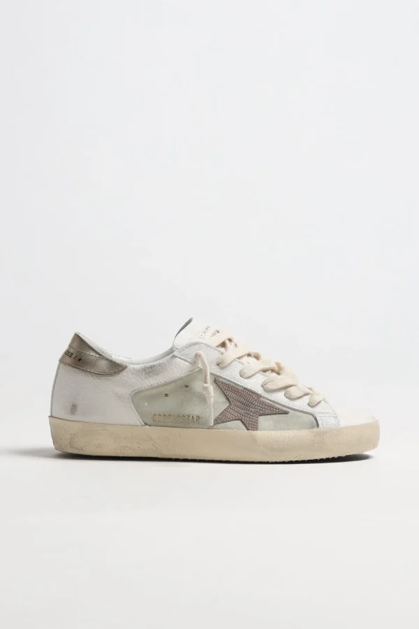 Golden Goose Sneaker | Low Top<Sneaker Superstar in Weiß/Hellbraun/Platinum