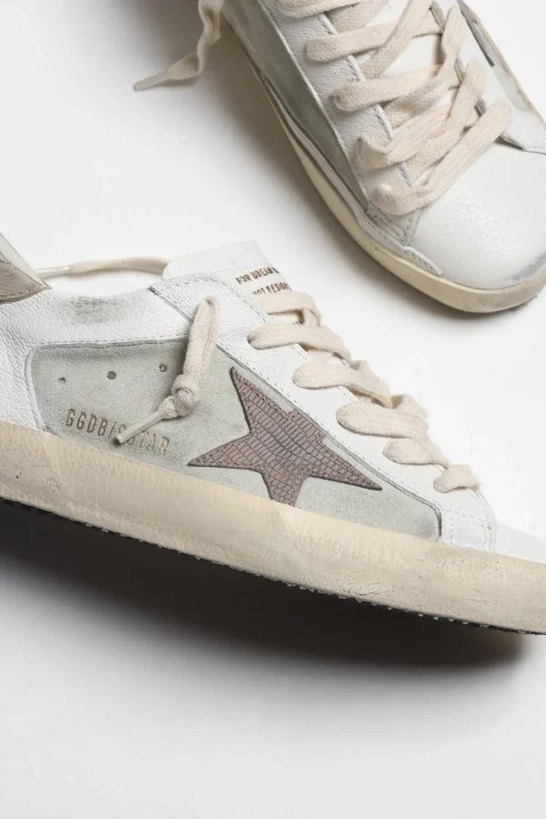 Golden Goose Sneaker | Low Top<Sneaker Superstar in Weiß/Hellbraun/Platinum