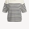 Lisa Yang Pullover<Strickshirt Cila in Cream/Navy