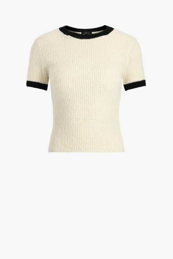 Rails Pullover<Strickshirt Meredit in Ivory/Schwarz