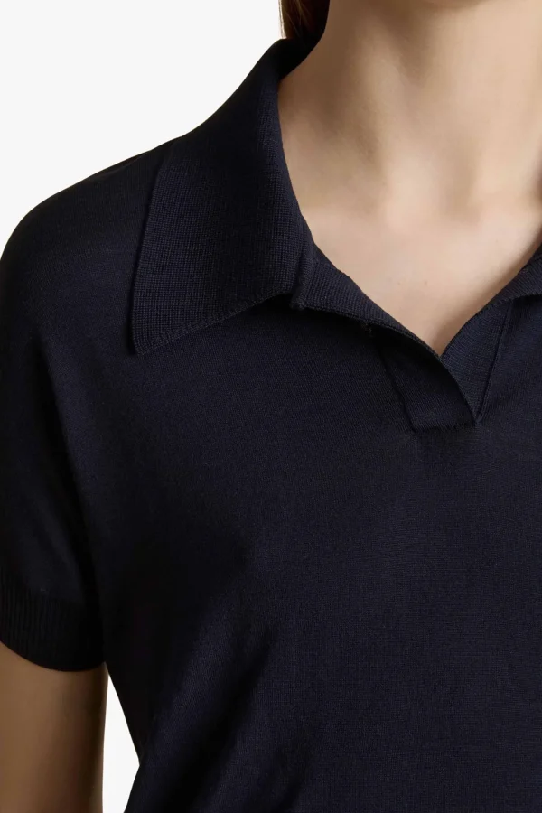 Khaite Pullover<Strickshirt Morgane in Midnight Navy