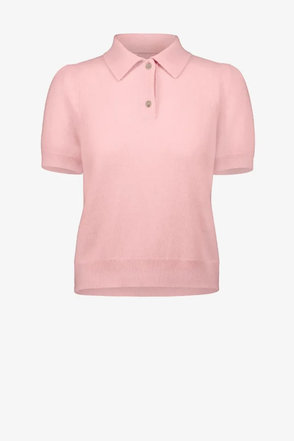 Allude Pullover<Strickshirt Polo in Pink