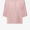 Allude Pullover<Strickshirt Polo in Rosa