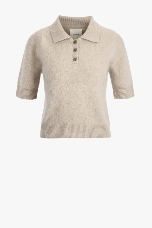 Lisa Yang Pullover<Stricktop Carolyn in Brushed Sand