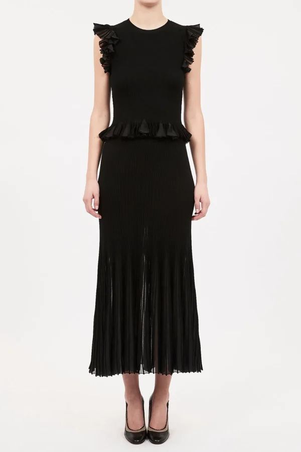 Ulla Johnson Blusen & Tops<Stricktop Leila in Noir