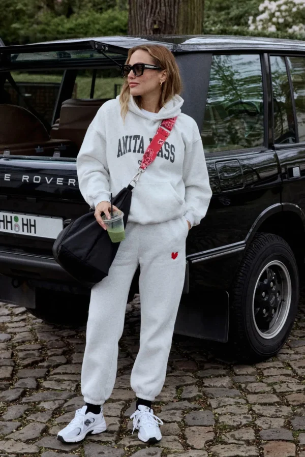 Anita Hass Gym Hosen & Jumpsuits<Sweatpants 'Heart' in Vintage Grey
