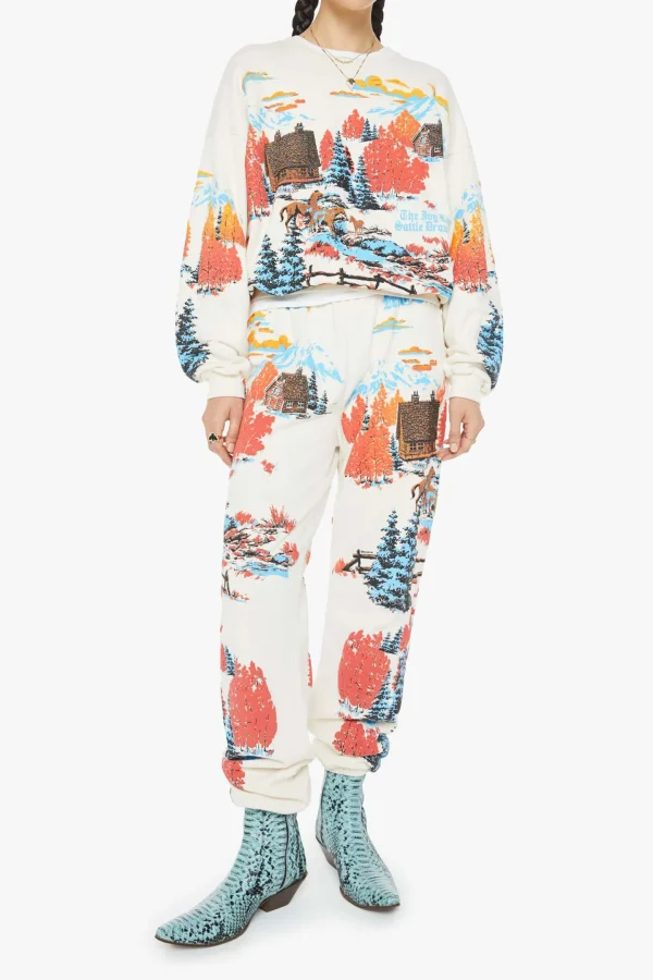 Mother Hoodies & Sweatshirts<Sweatshirt Drop Square in Cabin Fever