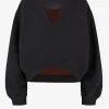 The Attico Pullover<Sweatshirt Fade in Schwarz/Braun