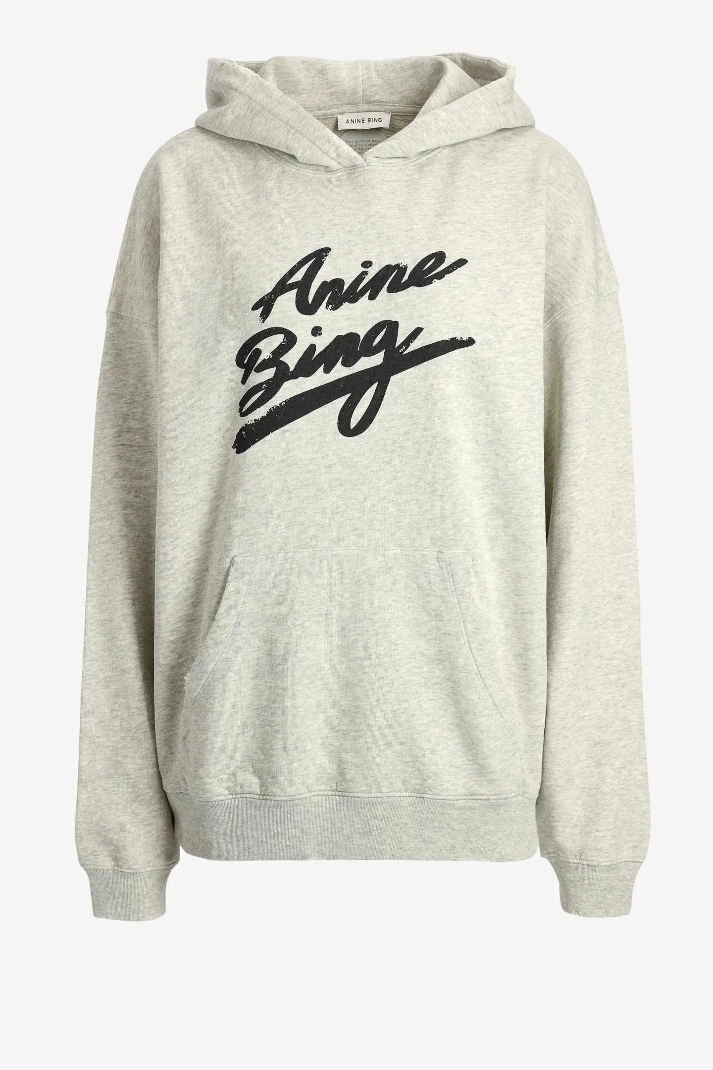 sweatshirt_harvey_signatu_0.webp Anine Bing Hoodies & Sweatshirts<Sweatshirt Harvey Signature in Heather Grey