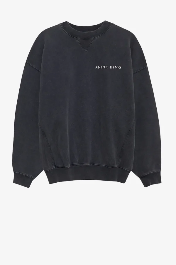 Anine Bing Hoodies & Sweatshirts<Sweatshirt Jaci Twisted Snake in Washed Black