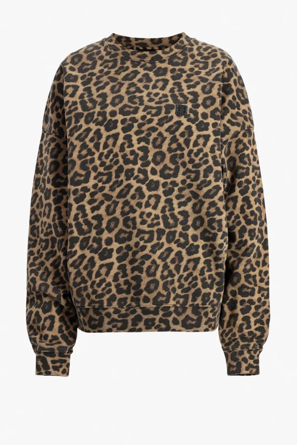 Anine Bing Hoodies & Sweatshirts<Sweatshirt Miles in Leopard