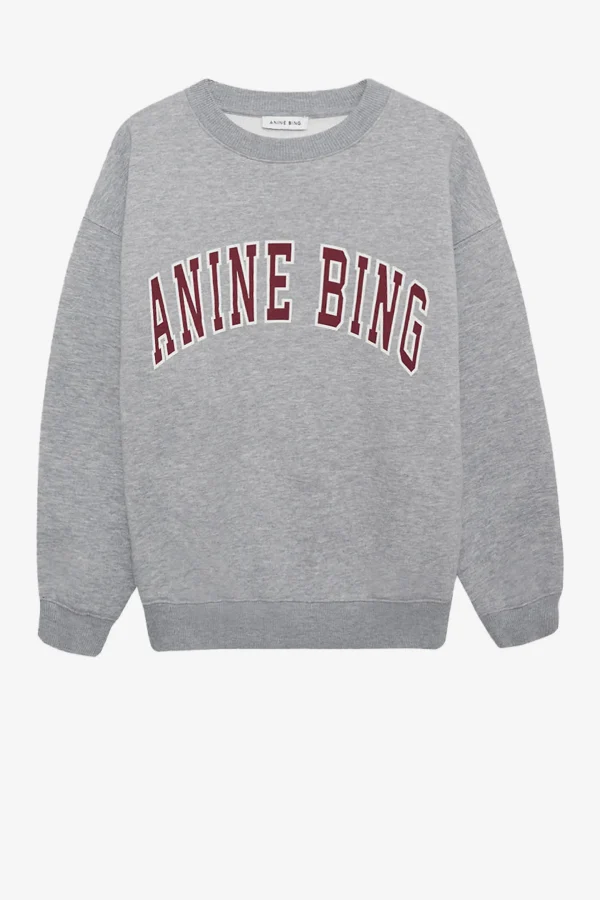 Anine Bing Hoodies & Sweatshirts<Sweatshirt Spencer in Medium Grey