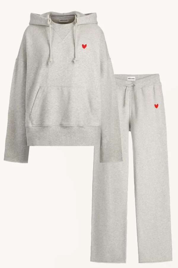 Anita Hass Hoodies & Sweatshirts<Sweatsuit Open Seam in Melange Grey