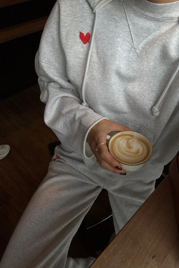 Anita Hass Hoodies & Sweatshirts<Sweatsuit Open Seam in Melange Grey