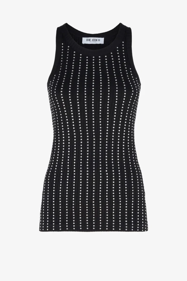 The Attico Shirts, Tank Tops & Longsleeves<Tank Top Macro in Schwarz