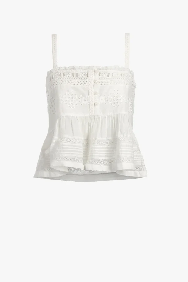Marant Etoile Blusen & Tops<Top Denys in Weiß