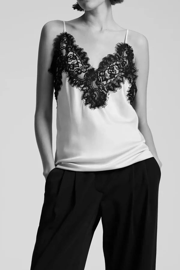 A.L.C. Blusen & Tops<Top Lennon in Mocha/Schwarz