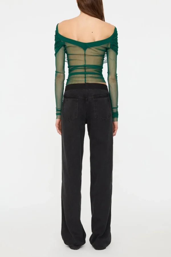 Christopher Esber Blusen & Tops<Top Veiled in Evergreen