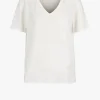 Majestic Filatures Shirts, Tank Tops & Longsleeves<T-Shirt aus Leinen in Weiß