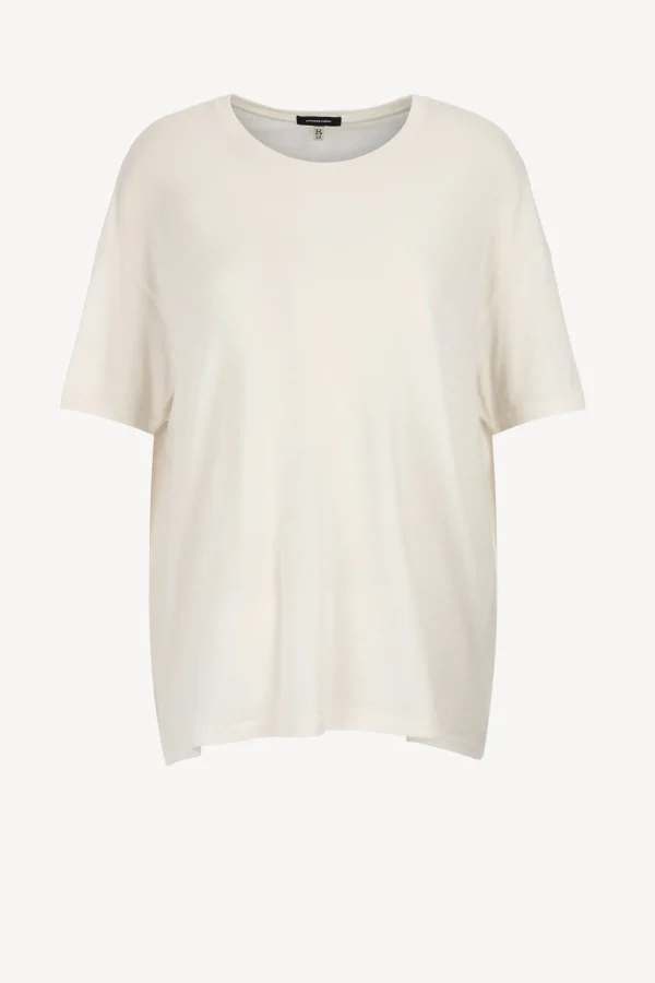 R13 Shirts, Tank Tops & Longsleeves<T-Shirt Boxy Seamless in Cashmere White