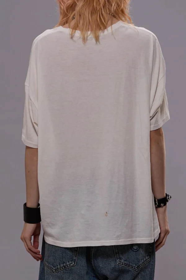 R13 Shirts, Tank Tops & Longsleeves<T-Shirt Boxy Seamless in Cashmere White