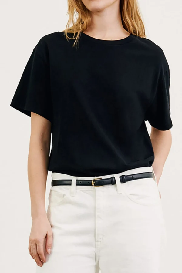 Nili Lotan Shirts, Tank Tops & Longsleeves<T-Shirt Brady in Washed Black
