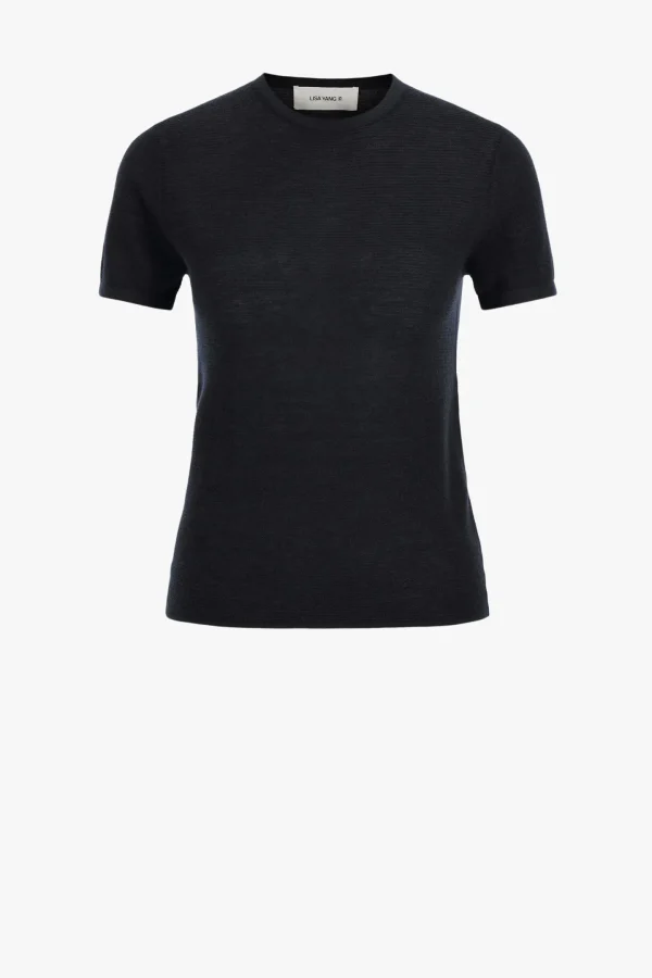 Lisa Yang Shirts, Tank Tops & Longsleeves<T-Shirt Ira in Navy