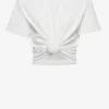 Magda Butrym Shirts, Tank Tops & Longsleeves<T-Shirt Knotted in Cream